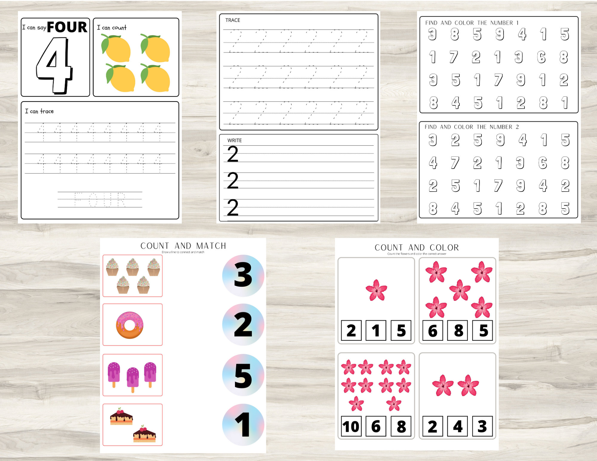 Printable Toddler Worksheets or Toddler Workbook Instant - Etsy UK