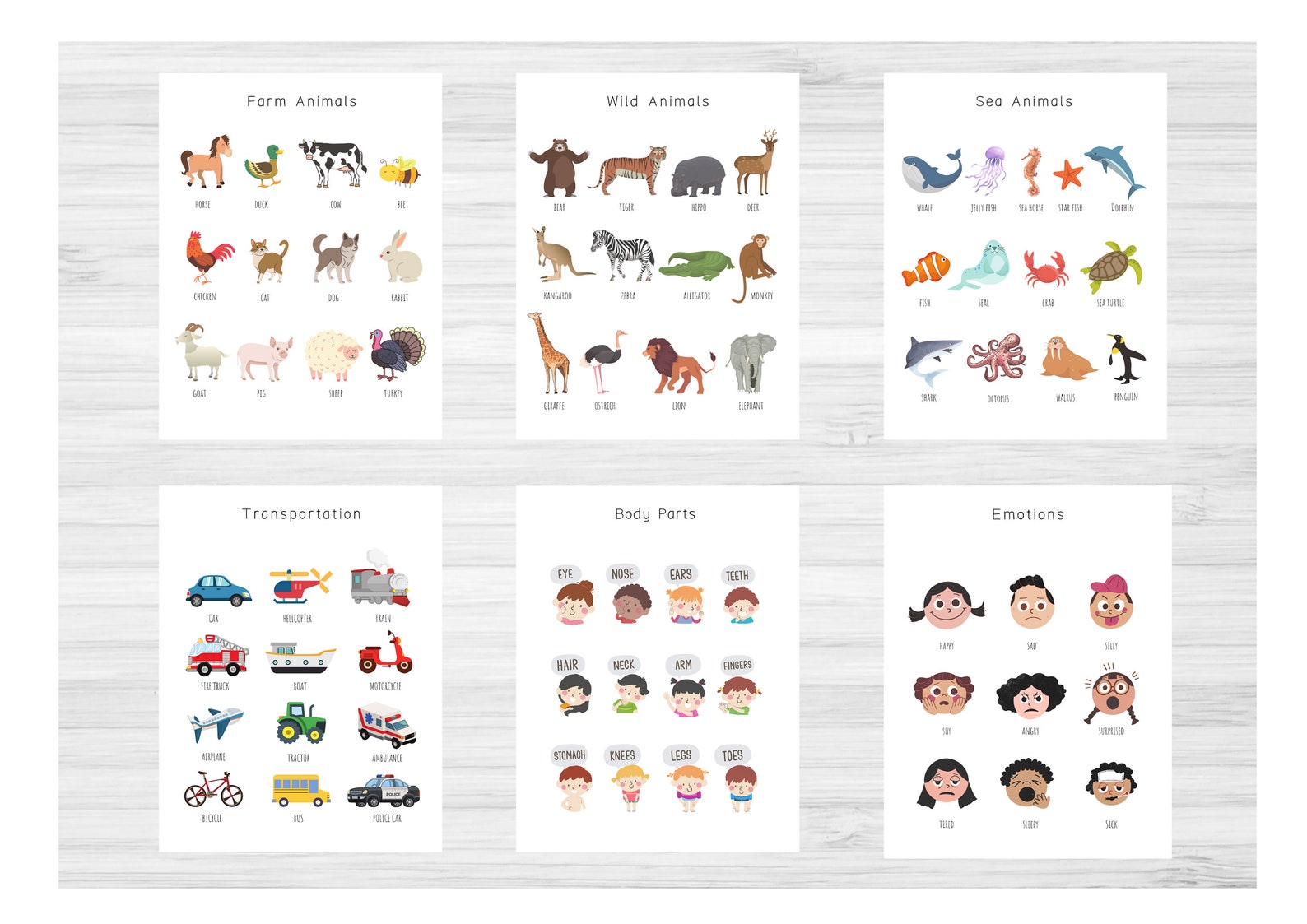 Homeschool Educational Printables Wall Decor for Toddlers - Etsy UK