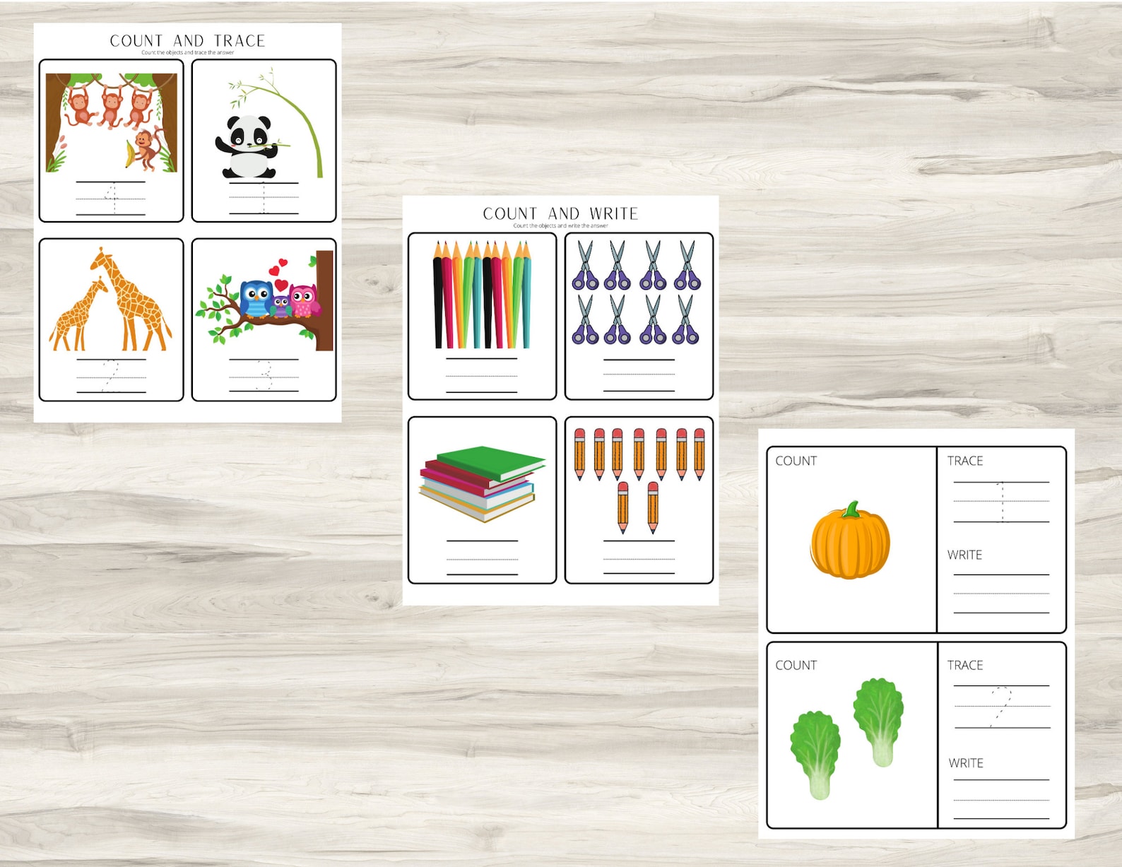 Printable Toddler Worksheets or Toddler Workbook Instant | Etsy