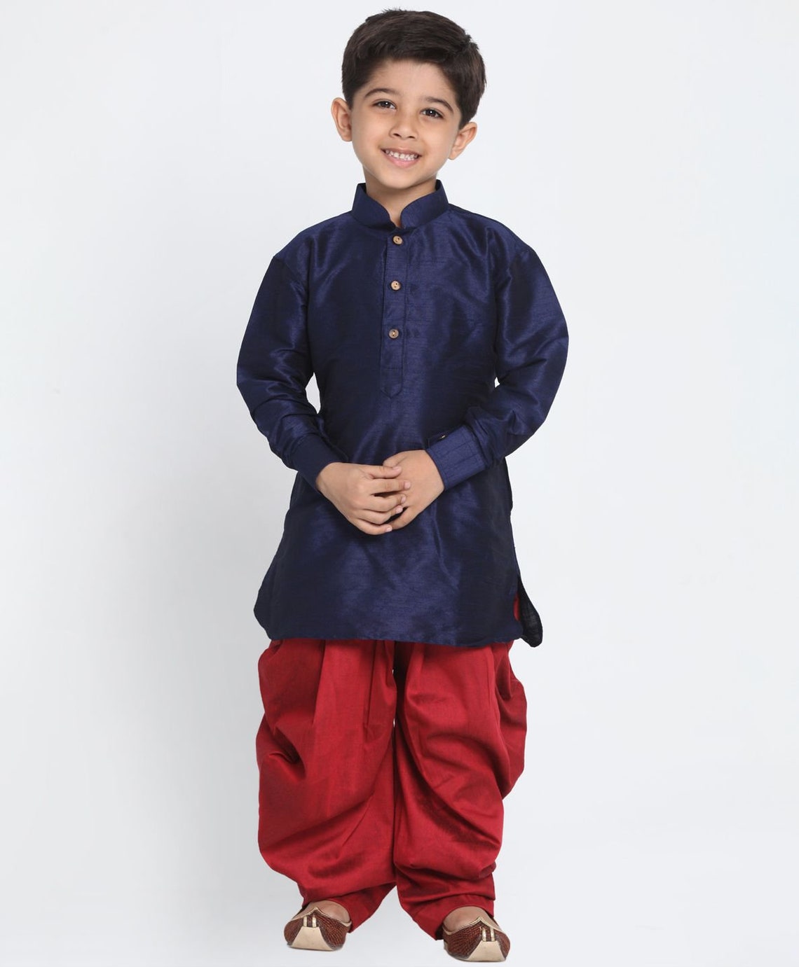 Baby Kids Kurta & Dhoti Set Boy's Traditional Angrakha | Etsy