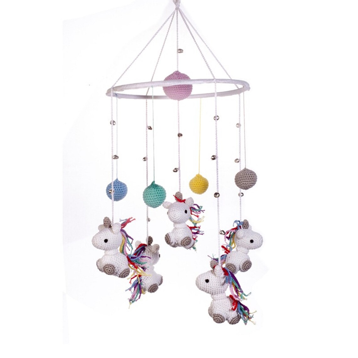Magic Unicorn Crochet Wind Chimes for HomeMulticolor Etsy