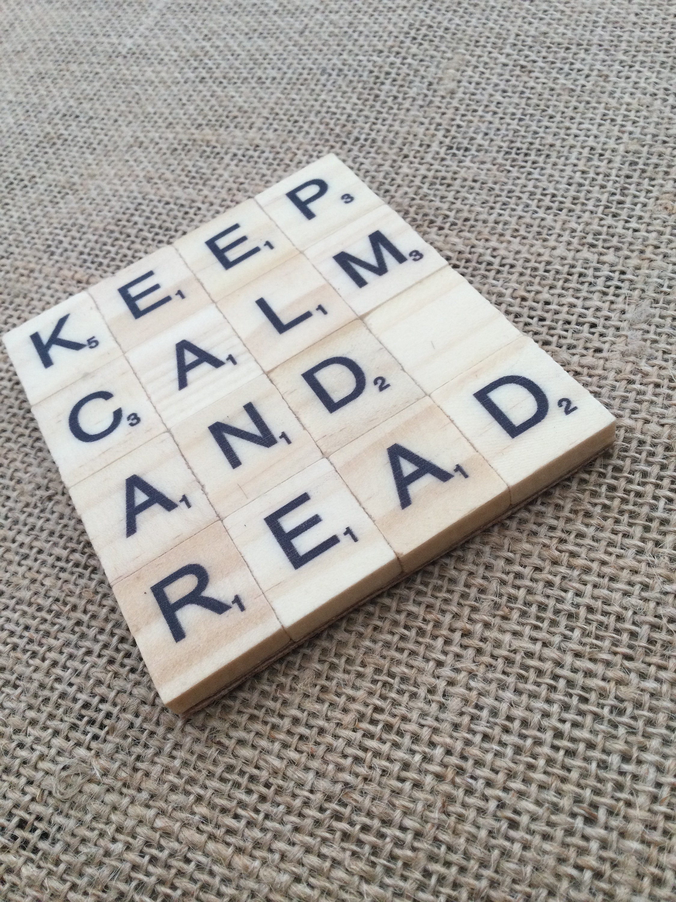 Scrabble coaster Etsy