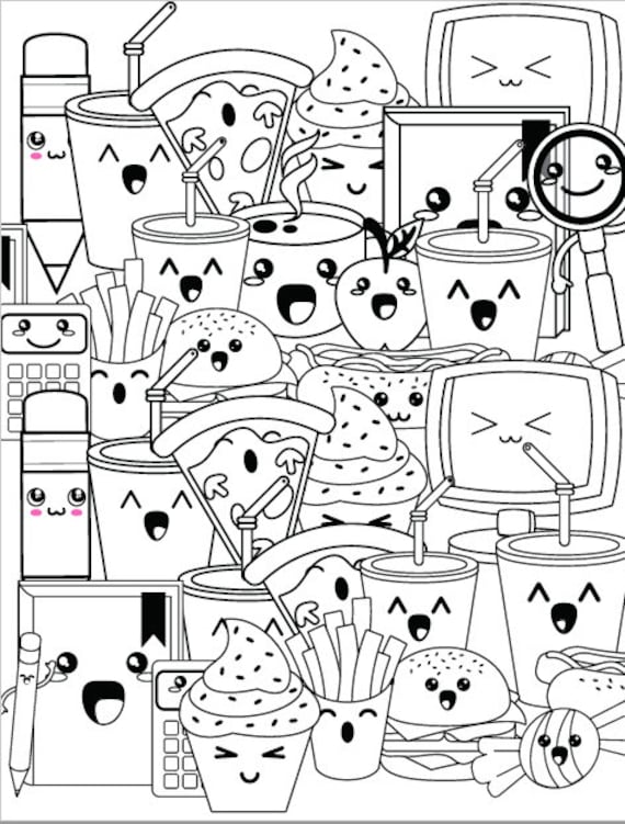 63 Cute Kawaii Coloring Pages  Free