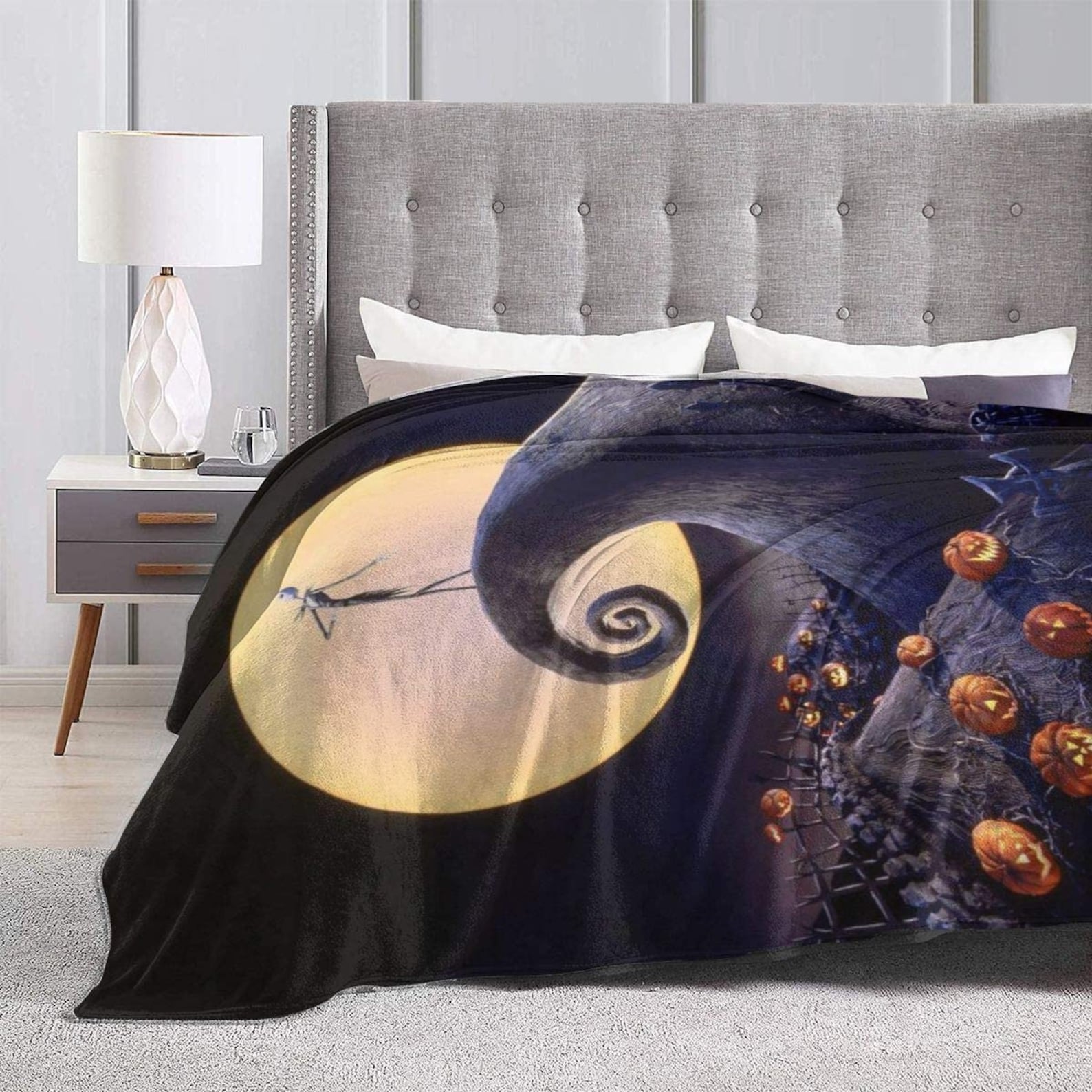 The Nightmare Before Christmas Fleece Blanket Throw 50 X Etsy