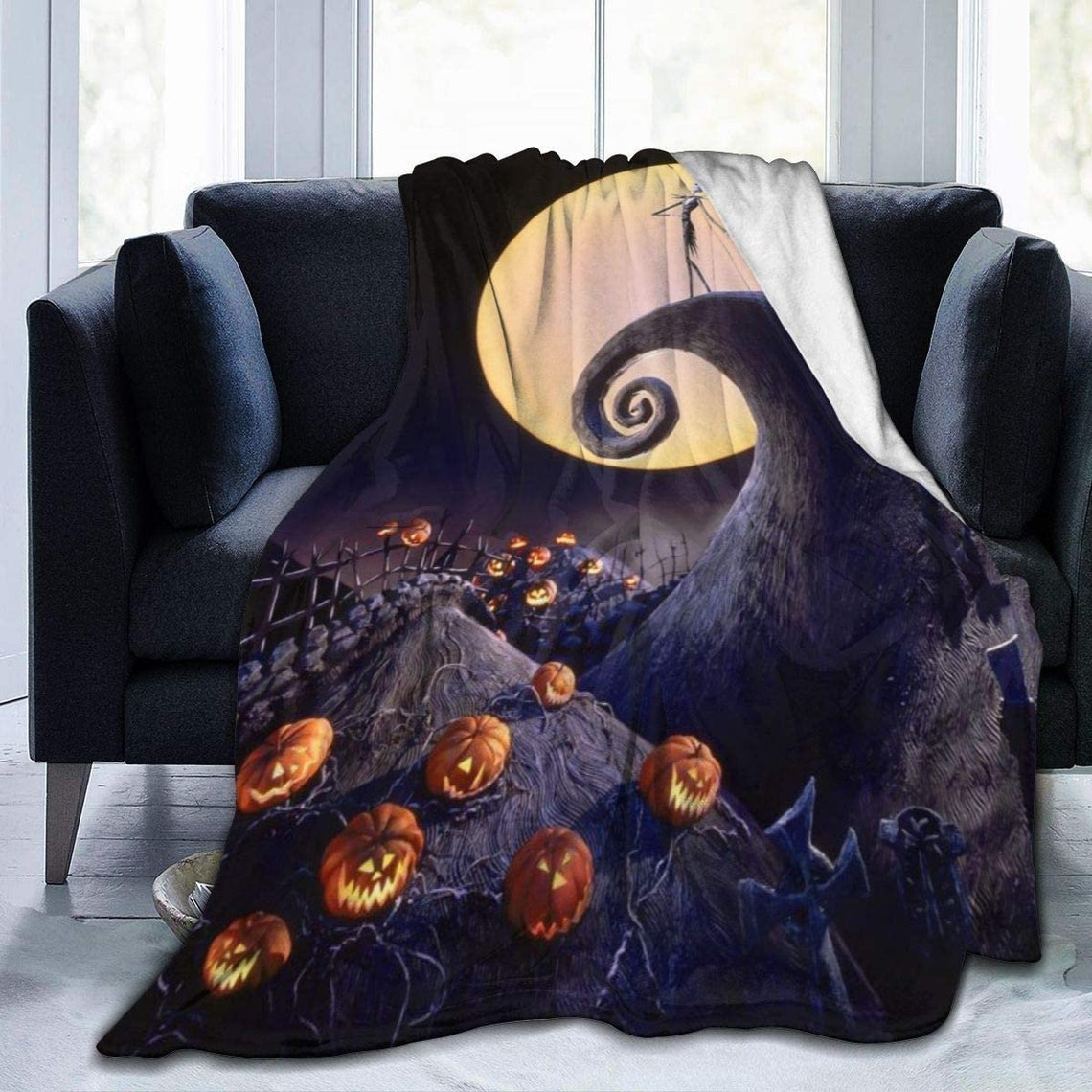 The Nightmare Before Christmas Fleece Blanket Throw 50 X  Etsy
