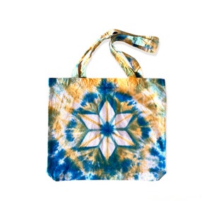 タイダイオーガニックヘンプバッグ  Hemp × Organic Cotton, Grocery Bag, Eco Bag, Market Bag, Shopping Bag MEDIUM, Made in Canada