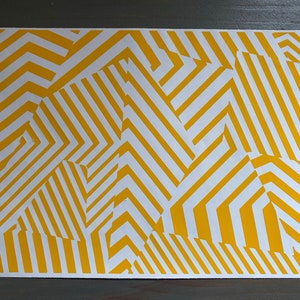Dazzle Camo High Heat Vinyl Stencil 12&quot; x 8&quot; Avery® SF 100-235-S High Bake Yellow Vinyl for Cerakote DuraCoat ect.
