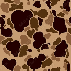Vintage Duck Camouflage Style High Heat Vinyl Stencil 12&quot; x 8&quot; Avery SF 100-235-S High Bake Yellow Vinyl for Cerakote DuraCoat