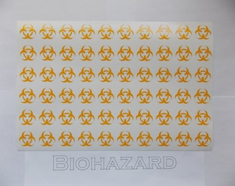 Biohazard    High Heat Vinyl Stencil 12" x 8" Avery® SF 100-235-S High Bake Yellow Vinyl for Cerakote DuraCoat  ect.