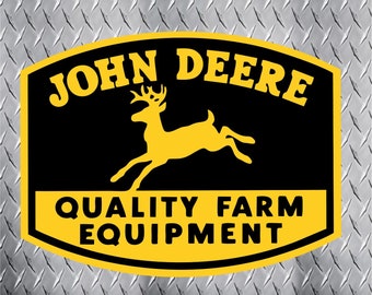 JOHN DEERE SMALL QUALITY FARM EQUIPMENT 2 STICKERS