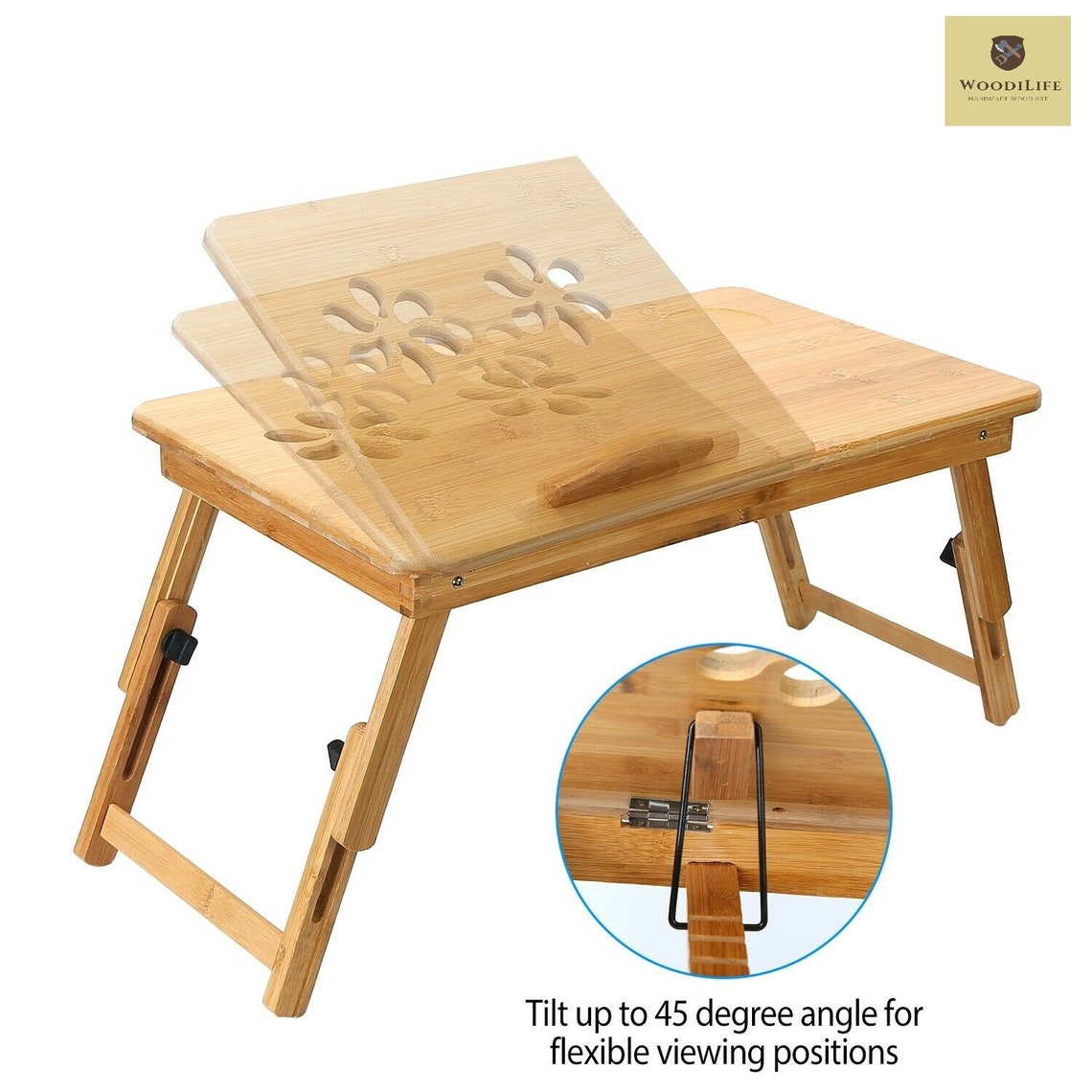 Wood Computer Desk Handmade Wooden Laptop Table/tray Etsy