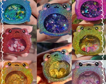Holographic Frog Shaker Phone Grip