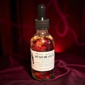Bend Me Over Body Oil – Seductive Ritual Oil for Lust, Dominance & Desire • Witchcraft Spell Perfume • Spiritual Body Care