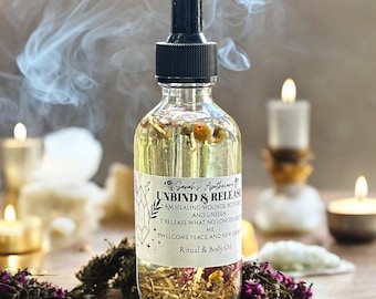 Unbind & Release Ritual Oil – Ritual Oil for Cord Cutting, Emotional Release and Spiritual Cleansing • Spiritual Body Oil