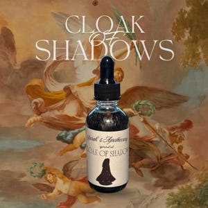 Cloak of Shadows Protection Oil – Powerful Ritual Oil for Warding, Banishing & Shielding • Witchcraft Spell Perfume • Spiritual Body Care
