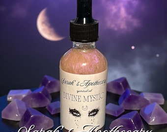 Divine Mystic Spell Oil - Intuition Spell Oil, Perfume Oil, Scented Body Oil, Divination