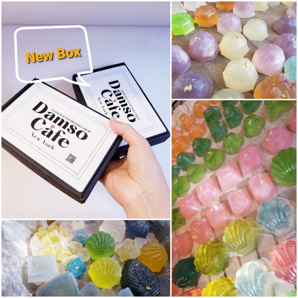 2 PACK SET || Best Seller, Damso Cafe Edible Crystal Jewel Candy Gen Box, Kohakutou Gift || Vegan, Gluten Free