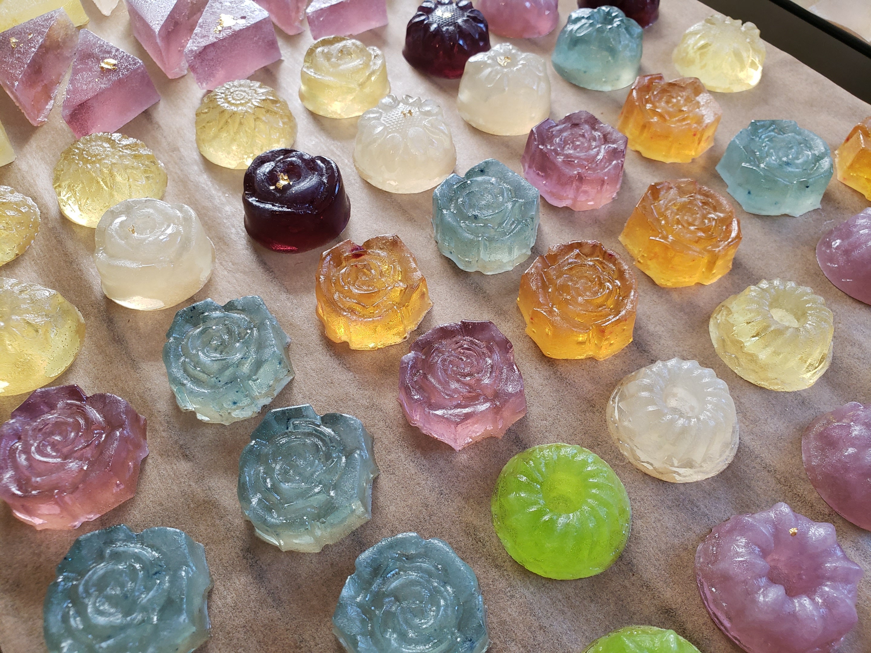 2024 March Shipping Best Seller Kohakutou Edible Crystal Jewel Box Vegan,  Gluten-free, ASMR Wagashi Dessert Gift 