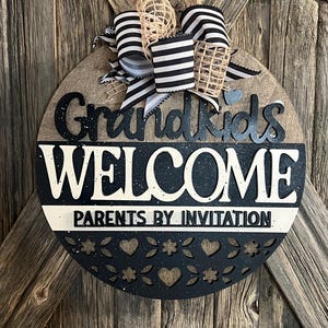 Grandkids Welcome Sign