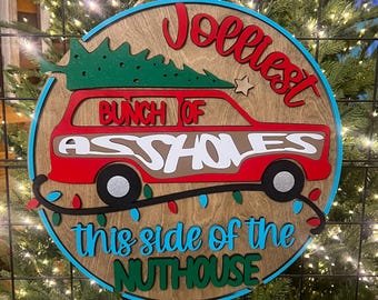 Jollest Bunch Weihnachts-Türschild - 15-Zoll-Weihnachtsdekor