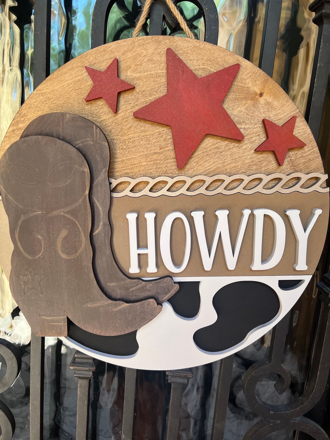 Howdy Front Door Sign - Etsy