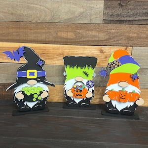 Halloween Gnome Trio