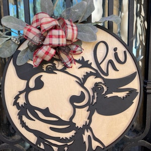 Hi Cow Sign