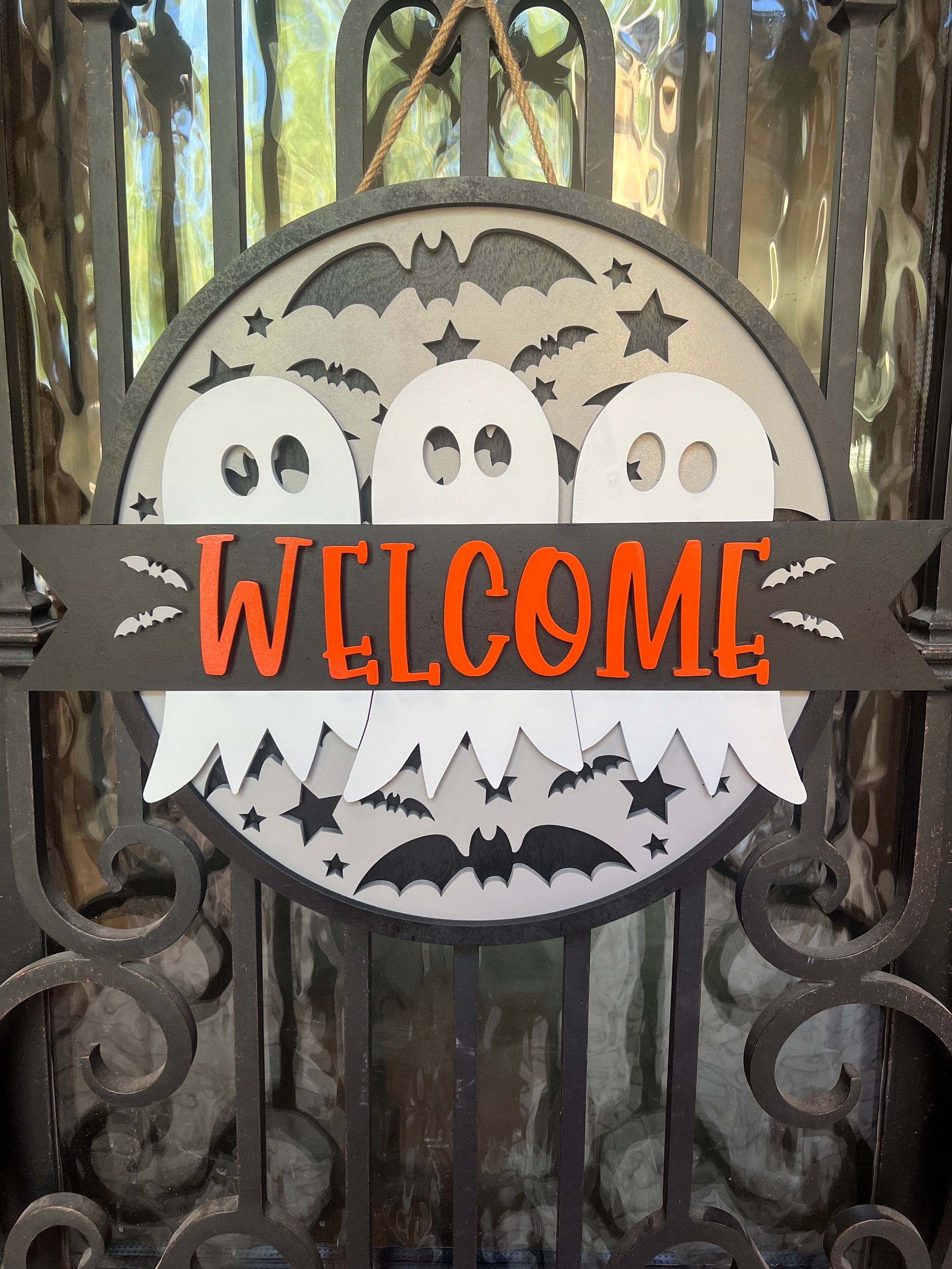 Welcome Ghost Ghost Welcome Sign - Etsy