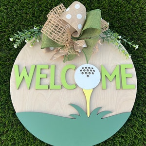 Golf Welcome Sign