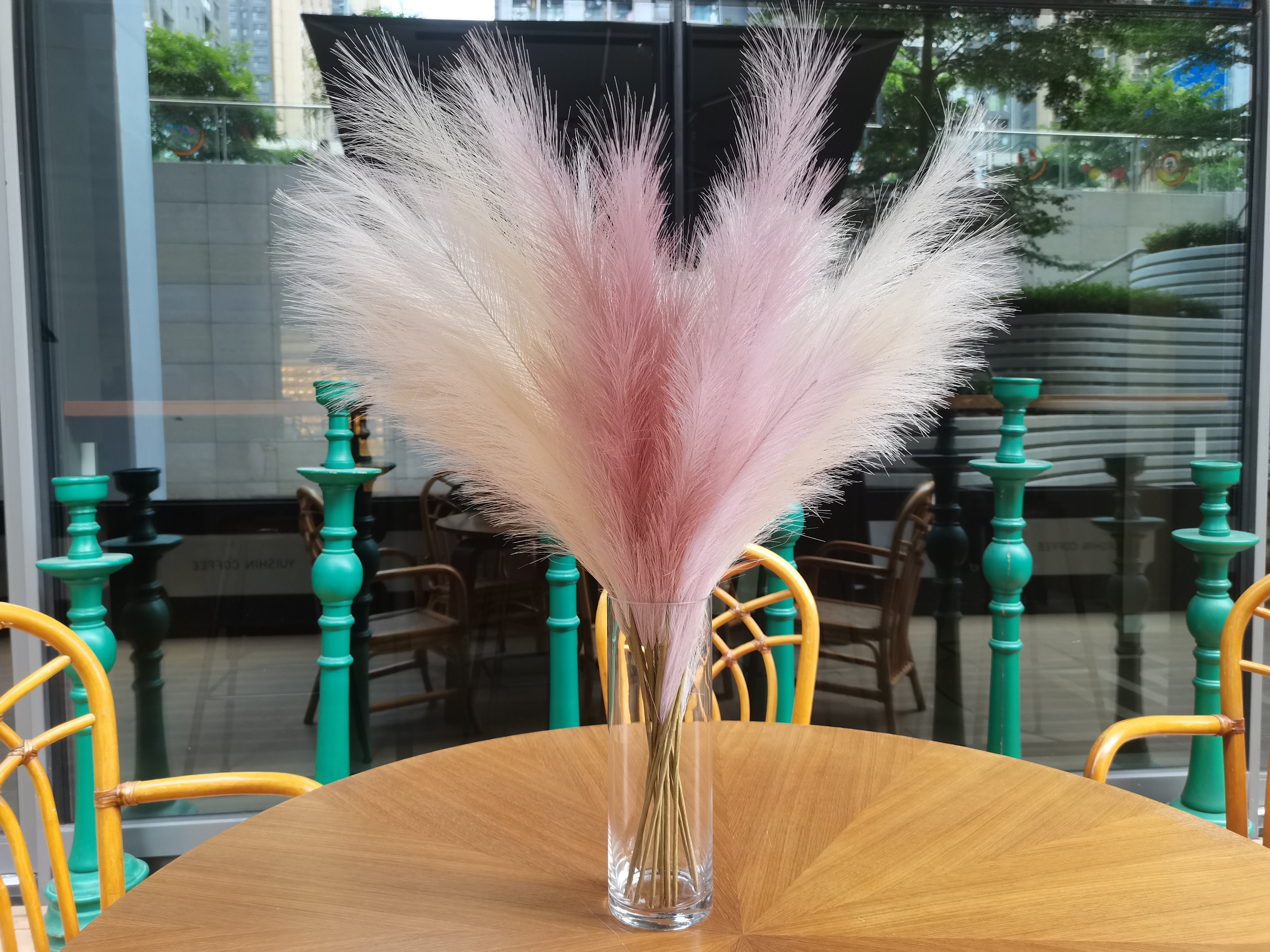 15stems Faux Artificial Pampas Grass Tall Big 80cm Length Etsy