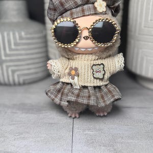 Bling Sonnenbrillen für Labubu | Puppenzubehör nur | Labubu nicht enthalten