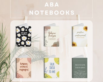 ABA Notebooks | Behavior Analyst Gift | Behavior Analysis Notebook | Behavior Technician Gift | Behavior Therapist Notebook | ABA Gift