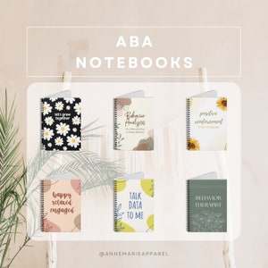 ABA Notebooks | Behavior Analyst Gift | Behavior Analysis Notebook | Behavior Technician Gift | Behavior Therapist Notebook | ABA Gift