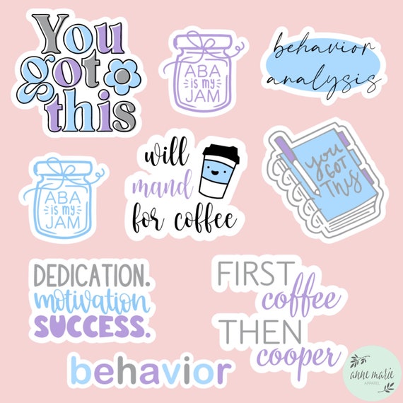 Behavior Analysis Sticker Pack Laptop & Water Bottle Sticker - Etsy