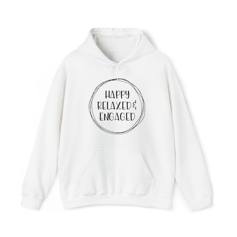 Happy Relaxed Engaged #2 Hooded Sweatshirt | HRE Hoodie | ABA Hoodie | Behavior Technician Hoodie | Behavior Analyst Hoodie image 10