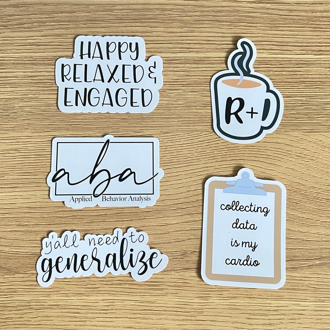 Behavior Analysis Sticker Pack #2 | Laptop & Water Bottle Sticker Decal ...