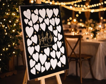 40 choses que nous aimons chez vous, décorations imprimables en or noir pour homme, 40e anniversaire de naissance, cadre signature 40 bonnes raisons, affiche