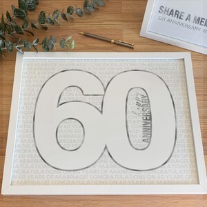 60th Wedding Anniversary Party Sign in | Celebrating 60 Years Married ...