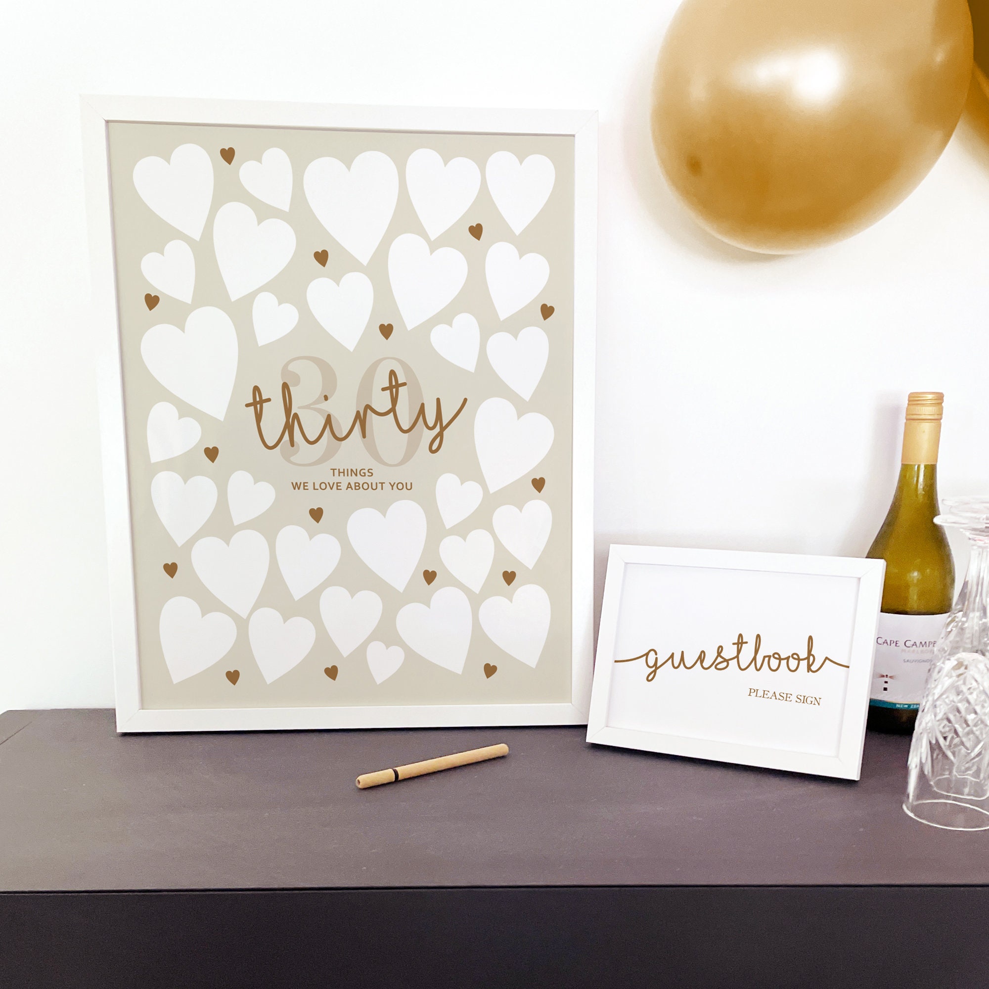 30 Things We Love About You Write on Template 30th Birthday Etsy UK
