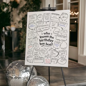 ¿Quién conoce mejor al cumpleañero? Divertido juego de preguntas y respuestas para hombres o niños (imprimible)