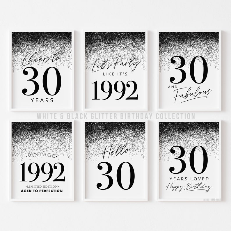 30 Years Signature Board Printable Sign Happy 30th Birthday - Etsy Canada