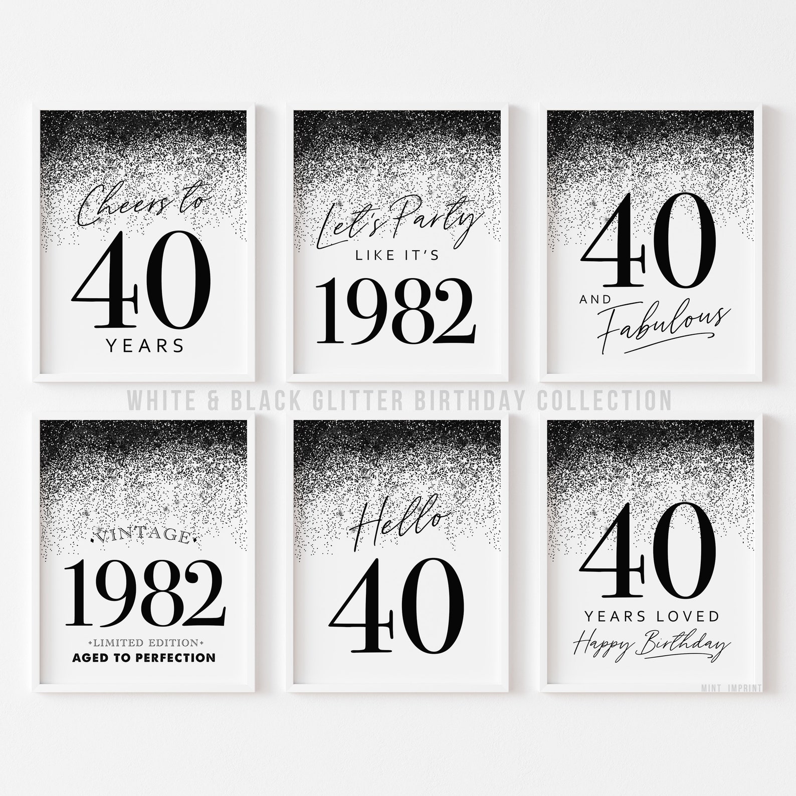 40th Birthday Cards Printable Black And White 40th Birthday Cards Printable Black And White