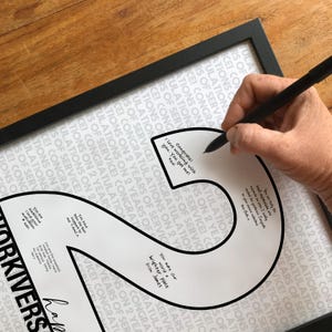 Tarjeta alternativa para el segundo aniversario de trabajo para empleados que celebran 2 años de servicio, tablero de mensajes corporativos para el segundo aniversario de trabajo DIGITAL