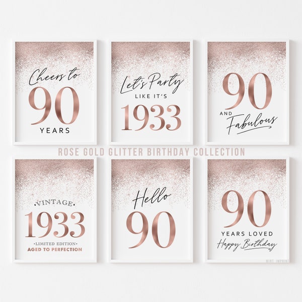 90th Birthday Labels - Etsy
