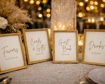 Beige Boho Party Table Signs Set, Neutral Reception Signs, Birthday Decor for Women, Elegant Minimalist Event Signage Bundle Download
