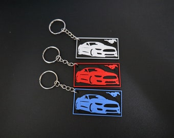 Ford Mustang Keychain - Ford Mustang Keyring - Mustang -  Gifts for him - Gifts for her - 3D Printed Keychain