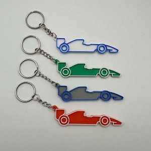 F1 Keychain - F1 Keyring - F1 - Formula 1 -  Gifts for him - Gifts for her - 3D Printed Keychain