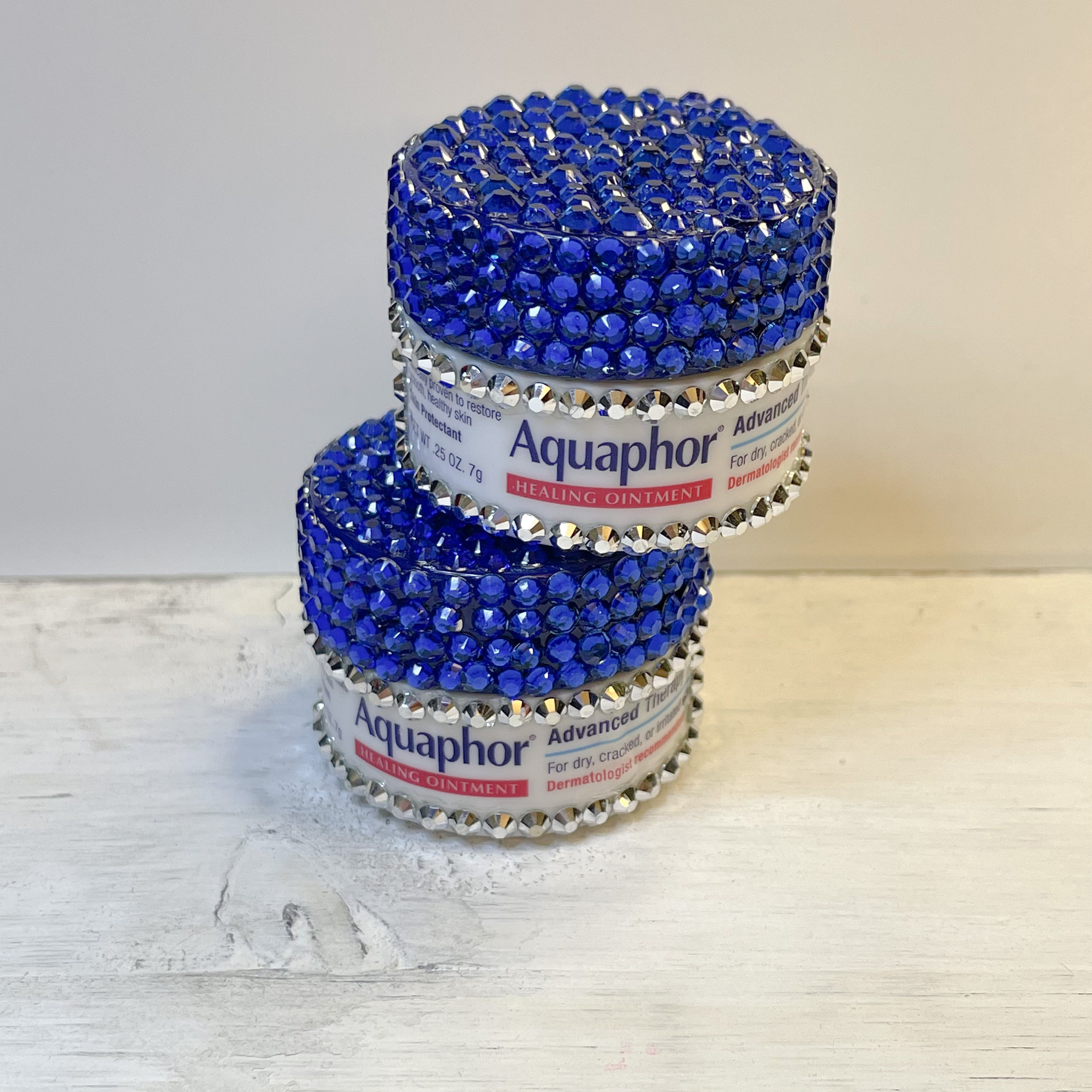 Mini Aquaphor .25oz Jar With Rhinestones Advance Therapy Etsy