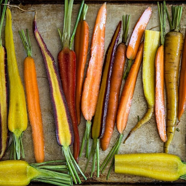 Rainbow Blend Carrot Seeds-Garden-grown carrots are full of flavor and texture