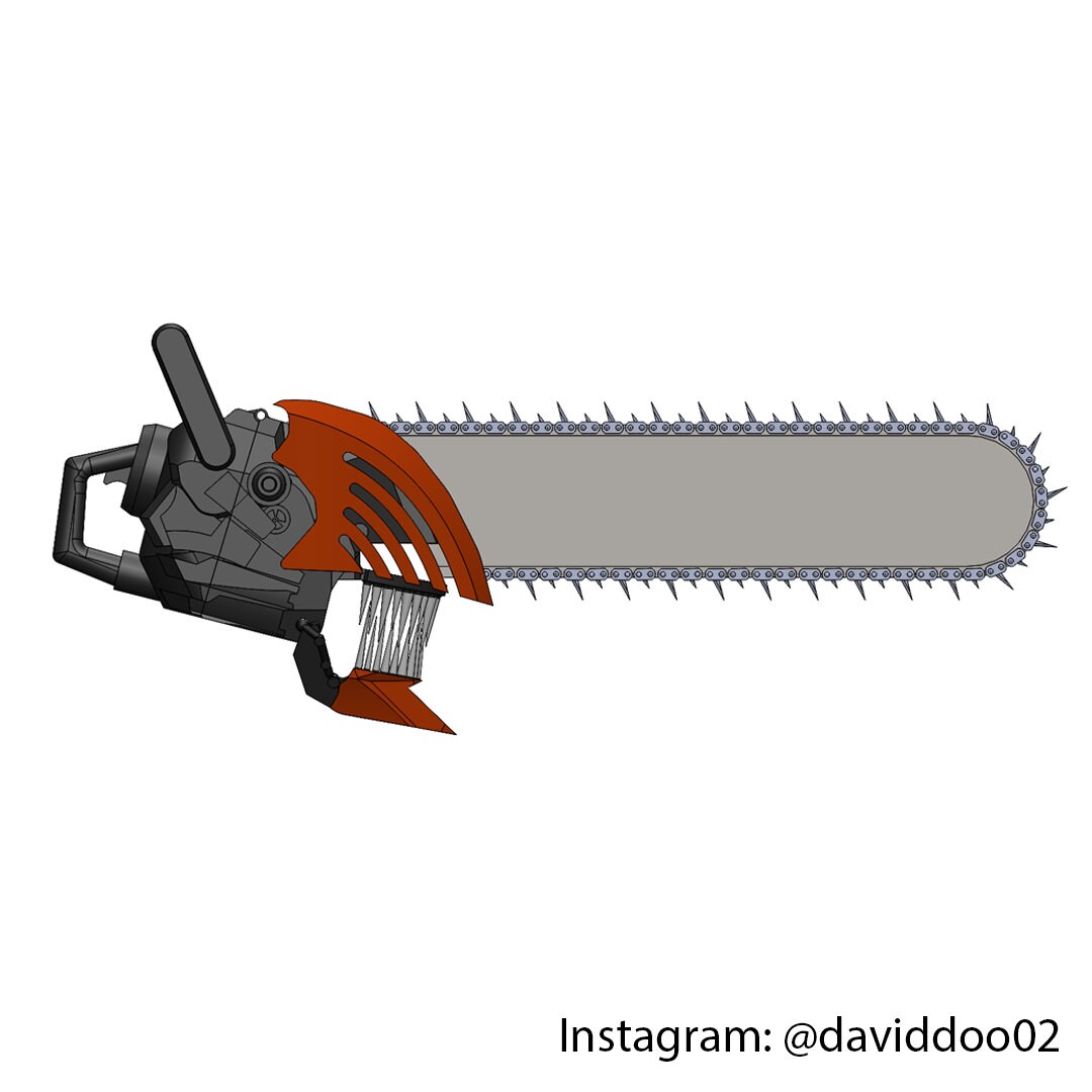 FULL SET Chainsaw Man Helmet Arms 3D printing files STL Etsy